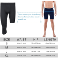Miniatyrbild 7 av 7: 2-pack herr 3/4 ettbens kompressionstights Unisex Leggings Atletisk baslager för basketsport R Style Medium R Style Medium