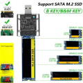 Miniatyrbild 8 av 8: State Hard Drive Enclosure Transparent Ssd Enclosure Pc Transparent Typec Gen1 Ssd Enclosure M.2 Ngff State Hard Drive Enclosure