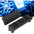 Miniatyrbild 5 av 8: Ps4 Slim Kylfläkt Spelkonsol Kylfläkt Abs Svart Spelkonsol Kylfläkt USB -driven Automatisk Intelligent Extern Kylare Med Hub För Ps4