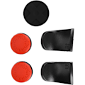Miniatyrbild 1 av 8: Thumb Stick Grip Cap Thumb Stick Grip Cap Abs Silikon 5In 1 Thumb Stick Grip Key Cap Joystick Cover L2 R2 Trigger Extender för Ps5 Controller (röd)