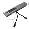 Miniatyrbild 7 av 8: Tesla Model Y 3 Dockningsstation 4 i 1 USB Hub Center Console Adapter Multi Port Expansion Dock Smart Sensor Kabel Laddare Powered Splitter Extension