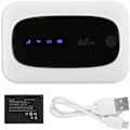 Miniatyrbild 6 av 7: Bärbar Wifi Wifi Router Abs 4G Wifi Modem Router Bärbar hotspot för Europa och Asien (svart) (Vit)