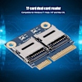 Miniatyrbild 2 av 7: Pcie Mpcie Adapter Abseen Pcie till Dual Micro Secure Digital Memory Adapter Card Converter Extender Card