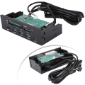 Miniatyrbild 5 av 8: Internminneskortläsare USB frontpanel 5,25 tum multifunktion intern kortläsare Dashboard Pc frontpanel
