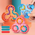 Miniatyrbild 3 av 5: IQ-spel Rubik's Cube Toy, Spin Finger 3D-pussel, Fidget Spinner, Rubik's Cube Puzzle, Six-Side Spinning Top Magic Bean rosa
