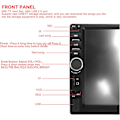 Miniatyrbild 4 av 7: Bluetooth ljudadapter 2Din Auto Car Radio Player Pekskärm HD Multimedia Player Car Reversing Display 7010B /7012B/7018B Car 7" MP5/FM