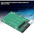 Miniatyrbild 2 av 8: 44 IDE till 40 stifts adapter PCB Adapter IDE till Pata Antibackinsert Design Widely Application Port Conversion Board för säkerhetskopiering av data