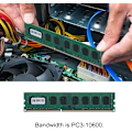 Miniatyrbild 6 av 6: Pc3 10600 Workstation 4Gb Ddr3 2Gb Ddr3 1333Mhz 240Pin för stationärt moderkort dedikerat minne