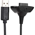 Miniatyrbild 1 av 8: Laddare för en X360 Xbox 360-kontroll Xbox 360-kabel Abs 2 i 1 1,5M laddningskabel för Microsoft Xbox 360-kontroll Snabbladdning (svart) (svart)