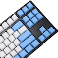 Miniatyrbild 4 av 5: Tomma 87 nycklar Layout Tjock PBT Keycap Vit Blå Regndroppe Färgmatchande Keycaps (Färg: 87 KEY lägg till ISO)