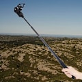 Miniatyrbild 4 av 8: Selfie Stick, infällbar Selfie Stick Aluminiumlegering Gel Svart Förlängningsstav Teleskopstång Monopod För Feiyu G5 Wg2 Spg Stabilisator