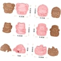 Miniatyrbild 8 av 8: 1 Form Bakning Månnyår Cookie Cutter Rolig Cookie Cutter Year of the Rabbit Molds Form Djurkakor Kex