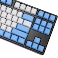 Miniatyrbild 3 av 5: Tomma 87 nycklar Layout Tjock PBT Keycap Vit Blå Regndroppe Färgmatchande Keycaps (Färg: 87 KEY lägg till ISO)