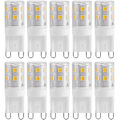 Miniatyrbild 1 av 8: 10st G9 2W 16LED Mini LED-lampor, keramisk bas Ögonskydd Dimbar design LED-lampor, energibesparande 30 Watt Halogen Ekvivalent för