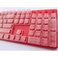 Miniatyrbild 2 av 6: 104 tangenter Translucidus Keycap Transparent ABS Tomma Keycaps Keycaps För switchar Mekaniskt speltangentbord (Färg: Blå)