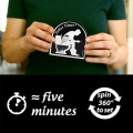 Miniatyrbild 2 av 5: Toalett Timglas Fem-minuters toalett Shape Timer Stress Relief Tool man