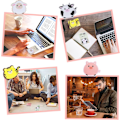 Miniatyrbild 7 av 7: 4-pack tecknade djur Självhäftande anteckningar Kawaii Anteckningsblock Markörer Flaggor Hemmakontorsmaterial Studenter Lärare, 160 ark