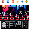Miniatyrbild 2 av 5: Biladapter 1 Din 4,1 tums bilradio Bluetooth 4,2 Fjärrkontroll Flerfärgad belysning Audio Video MP5-spelare TF USB Bilstereo Snabbladdning