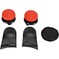 Miniatyrbild 2 av 8: Thumb Stick Grip Cap Thumb Stick Grip Cap Abs Silikon 5In 1 Thumb Stick Grip Key Cap Joystick Cover L2 R2 Trigger Extender för Ps5 Controller (röd)