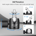 Miniatyrbild 4 av 5: 2PC Mini Tripod Kulhuvud Svängbart DSLR-kameraadapter 1/4" Skruvmonterat Stativ Kulhuvud