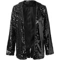 Miniatyrbild 4 av 8: Kvinnlig Blazer, Lättviktig, Långärmad, Enknapp, Slank Blazer Black 3XL