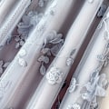 Miniatyrbild 2 av 7: Kvinnors 3D Mesh Blomsterbroderad Tulle Midikjol Grey