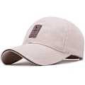 Miniatyrbilde 1 av 6: Vasket Baseballcaps for Menn Beige