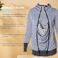 Miniatyrbilde 2 av 5: 3-i-1 Multifunksjonell Maternitygenser med hette for kvinner Gray XL