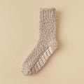 Miniatyrbillede 1 af 9: Vinter Fluffy Slippersokker, Bløde Sovesokker 1 Par Coffee