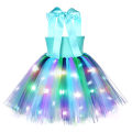 Miniatyrbild 2 av 7: Flickrande Peacock-Kostymset för Flickor med LED-Ljus S
