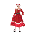 Miniatyrbild 1 av 5: Fru Claus Kostym för Kvinnor Outfit Jul Vuxen Santa Klänning Red S