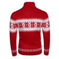 Pikkukuva 3 / 4: Miesten pitkähihainen jouluinen jacquard-neulepaita Red L