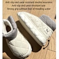 Pikkukuva 5 / 7: Naisten Bootie-Tossut Lämpimät Pehmeät Liukumattomat Sisätossut Beige 36-37