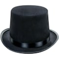 Pikkukuva 4 / 7: Musta Korkeaksi Hattu - Viktorian Aikakauden Hattu Miehille - Felt Tuxedo Asun Hattu Black