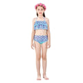 Miniatyrbild 3 av 5: 3-delat set flickor sjöjungfrusvans bikini badkläder set STYLE 8 120cm