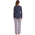 Miniatyrbild 2 av 4: Rutig set för kvinnor Warm Pjs Set blue M