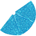 Miniatyrbild 5 av 7: 48 Tums Sequin Dubbel Trädbotten för Juldekorationer Blue