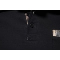 Miniatyrbillede 5 af 10: Mænds Langærmet Plaid Patchwork Lapel Casual Skjorte Black M