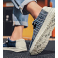 Miniatyrbillede 4 af 5: Mænds Casual Canvas Sko med En-Fods-Stigbøjle Blue 41