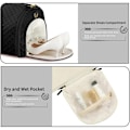 Miniatyrbillede 5 af 6: Konvertibel Garment Duffel Taske, Rejsetaske til Tøj Beige