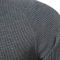 Pikkukuva 6 / 7: Miesten Yksivärinen Pitkähihainen Napitettava Pusero Dark gray M