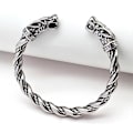 Miniatyrbillede 3 af 8: Tungt Vikingarmbånd i rustfrit stål til mænd og drenge A