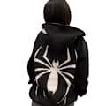 Miniatyrbillede 2 af 5: Dame og Herre Zip Up Y2k Oversized Hoodie Edderkop Grafisk Fuldt Lynlås Sweatshirt black M
