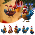 Miniatyrbillede 2 af 7: Julepynt Juletræspynt Kylling Julehane Blue