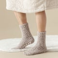 Miniatyrbild 6 av 9: Vinter Fluffiga Tofflor Strumpor, Plysch Sov Footies 1 Par Black