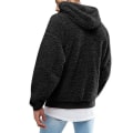 Miniatyrbild 2 av 3: Fuzzy Hoodie Sweatshirt herr Mjuk fleecejacka black S