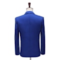 Miniatyrbillede 2 af 5: Mænds Sequin Suits 2 Dele Sæt En-Knaps Blazer Outfits Blue M