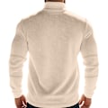 Miniatyrbillede 3 af 10: Fleeceforet Halv Zip Trøjer til Mænd Mock Neck Pullover Trøje Khaki M