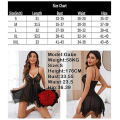 Miniatyrbild 5 av 5: Spetsbehå för kvinnor, Babydoll Nattkläder, Boudoir-Outfits black L