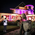 Pikkukuva 5 / 10: Halloween-jättimäinen hämähäkkireppu -koristeet Black M